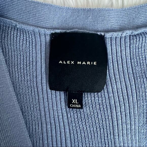 Alex Marie Periwinkle Knit Vest Size XL - Picture 5 of 8